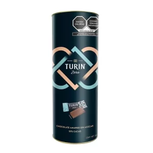 TURIN55 Turin Chocolate Zero, Sin Azucar, 55% Cacao Tubo de 500g